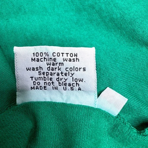 JOHNNY WAS T-Shirt Maxi Dress MED Long Sleeve Embroidered Fish Kelly Green - Picture 11 of 12